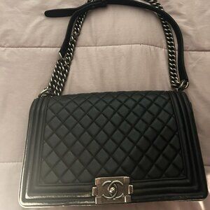 Black Chanel Boy Bag